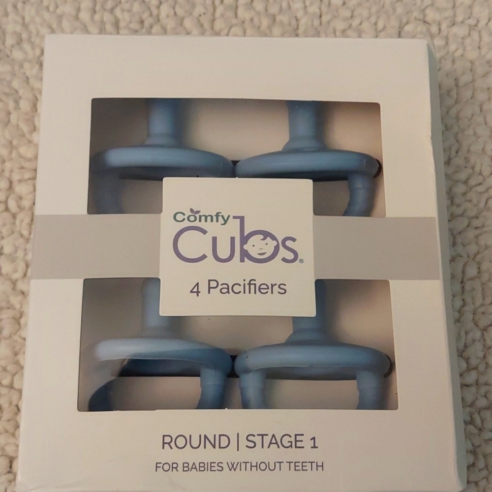 Comfy cubs round stage 1 pacifer 4 pk